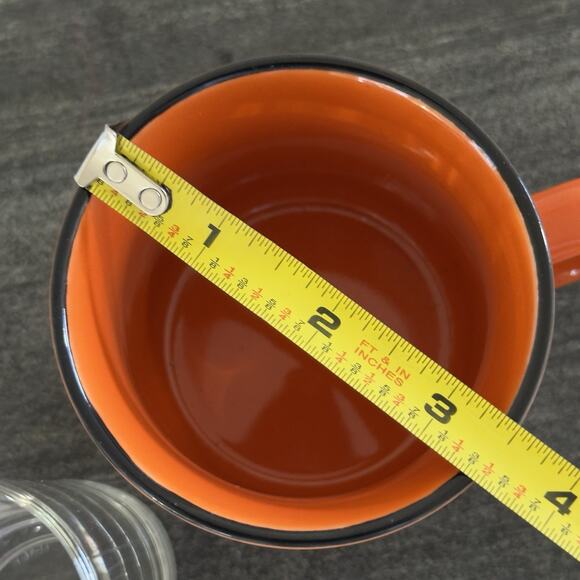 BULLEIT Bourbon Lot x2 Oval 4" Glass & Ceramic Campfire Mug FRONTIER WHISKEY - Picture 6 of 6